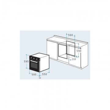 Poza Cuptor electric Pyramis 60IN 2250