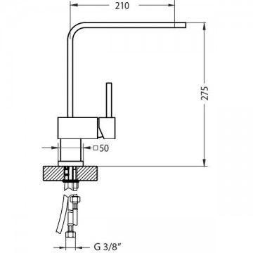 Poza Pachet  bucatarie chiuveta si baterie Pure 30 inox si baterie Laguna Monarch Cupru