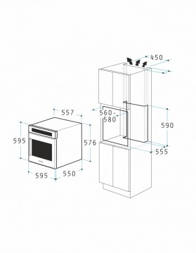 Poza Cuptor electric Pyramis 60IN 80222 INOX 202300045