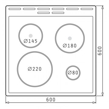 Poza Aragaz KÖRTING KE6151WPM, Electric, 4 zone de gatit electrice, Capac, Cuptor electric multifunctional, 11 moduri de gatit, Butoane push-hide, Aqua Clean, Clasa A, 60cm, Alb 030000702