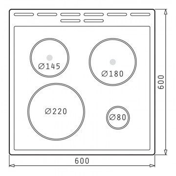 Poza Aragaz KÖRTING KE6141WM, Electric, 4 zone de gatit electrice, Cuptor electric multifunctional, Aqua Clean, Clasa A, 60cm, Alb 030000601