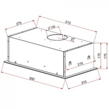 Hota integrata Teka GFH 55, 55 cm , inox