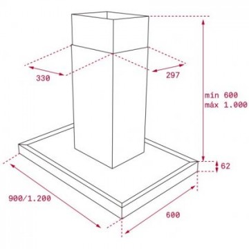 Hota insula Teka DH2 1285 ISLAND, 120 cm