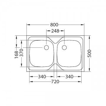 Poza Chiuveta de bucatarie Alveus din inox COMPACT 20 SATIN