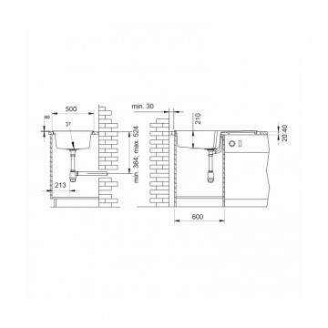 Poza Chiuveta soft compozit Pyramis Level ARTITHEK 100x50 1B1D ST