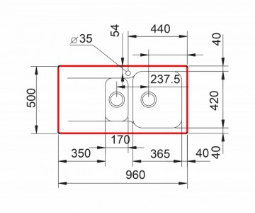 Poza Chiuveta soft compozit Pyramis Level DUROTHEK 1 1/2B 1D DR