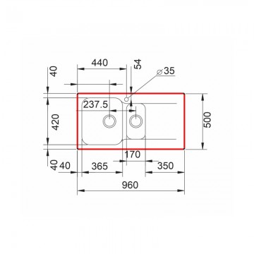 Poza Chiuveta soft compozit Pyramis Level DUROTHEK 1 1/2B 1D ST ALB