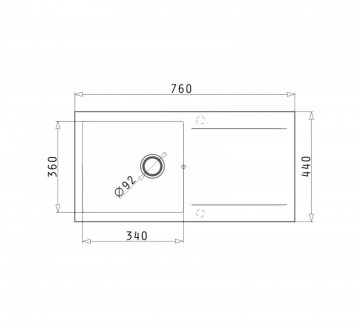 Poza Chiuveta bucatarie MIDO 76X44 1B 1D Grey