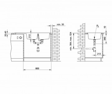 Poza Chiuveta soft compozit Pyramis SIERRA Durothek 116X50 2B1D DR