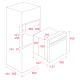 Cuptor electric incorporabil Teka HLC 860 P, compact 45 litri, multifunctional 12 functii, PCA 20 retete, autocuratare pirolitica & HydroClean PRO, clasa A+, inox anti- pata/cristal negru